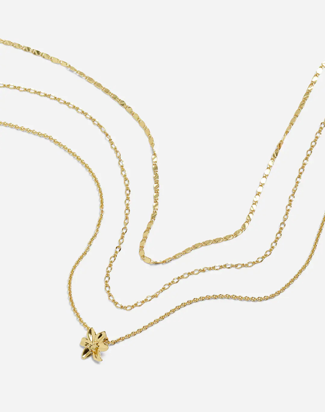 Three-Pack Flower Necklace Set | Madewell