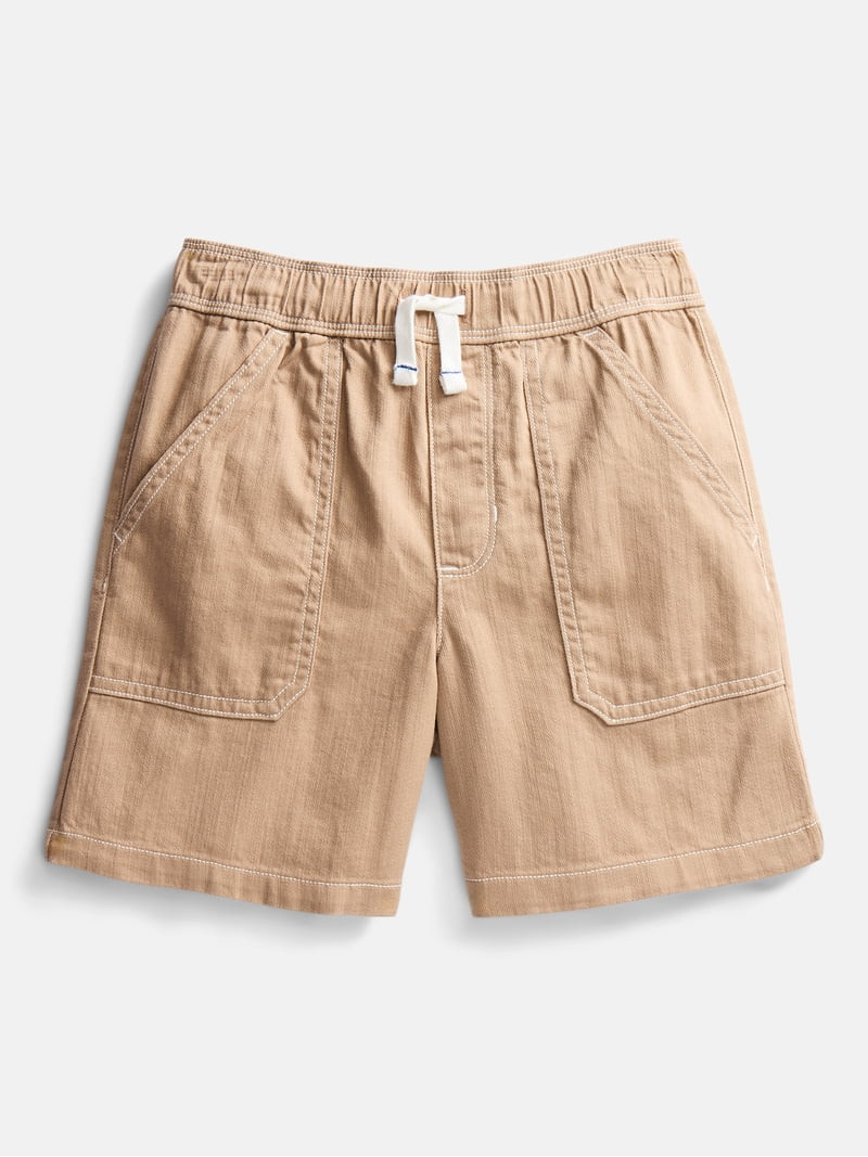 Wonder Nation Little Boys' Cotton Twill Shorts, Sizes 4-10 | Walmart (US)