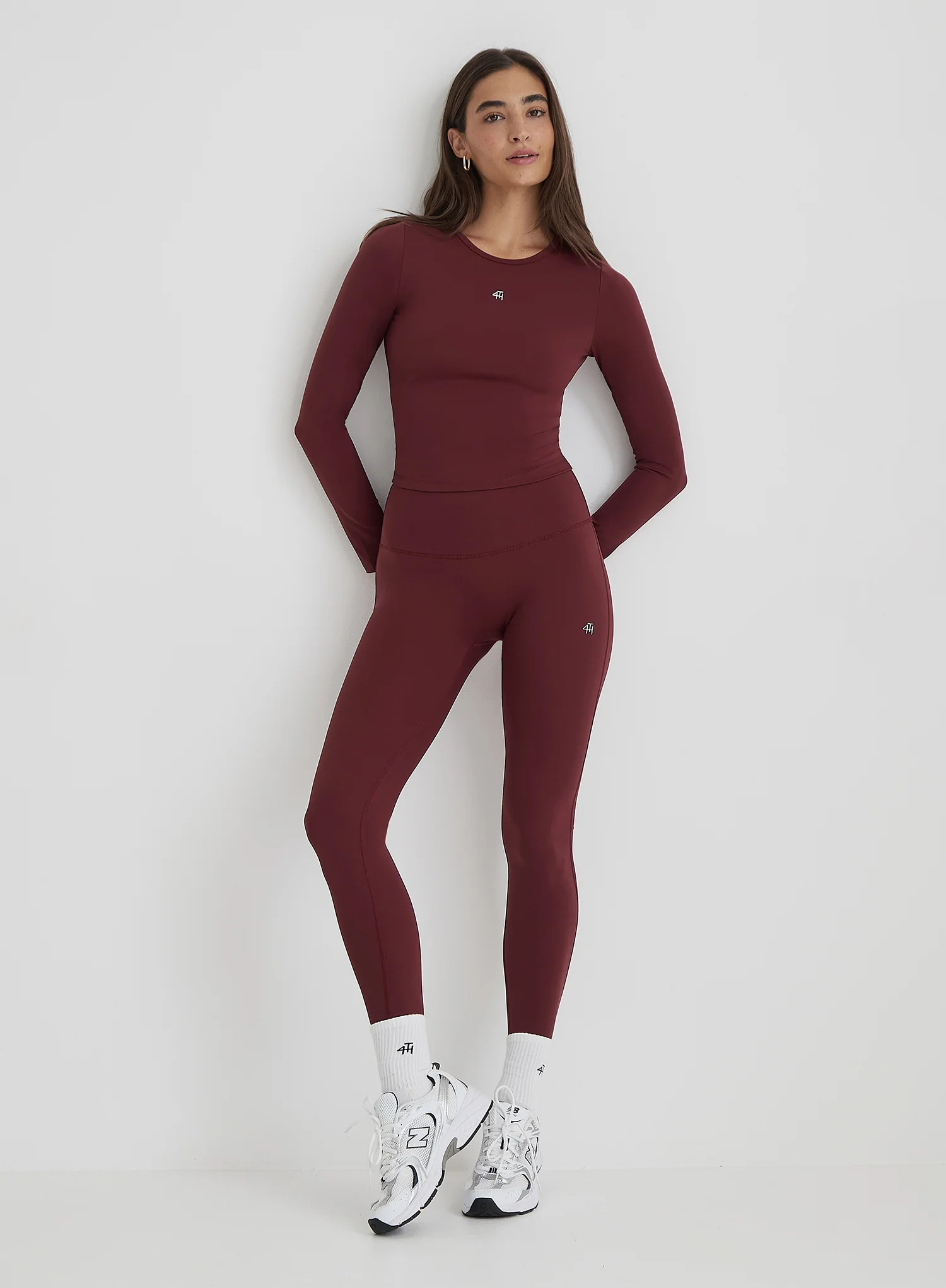 Burgundy 4th Branded Legging- Anni | 4th & Reckless