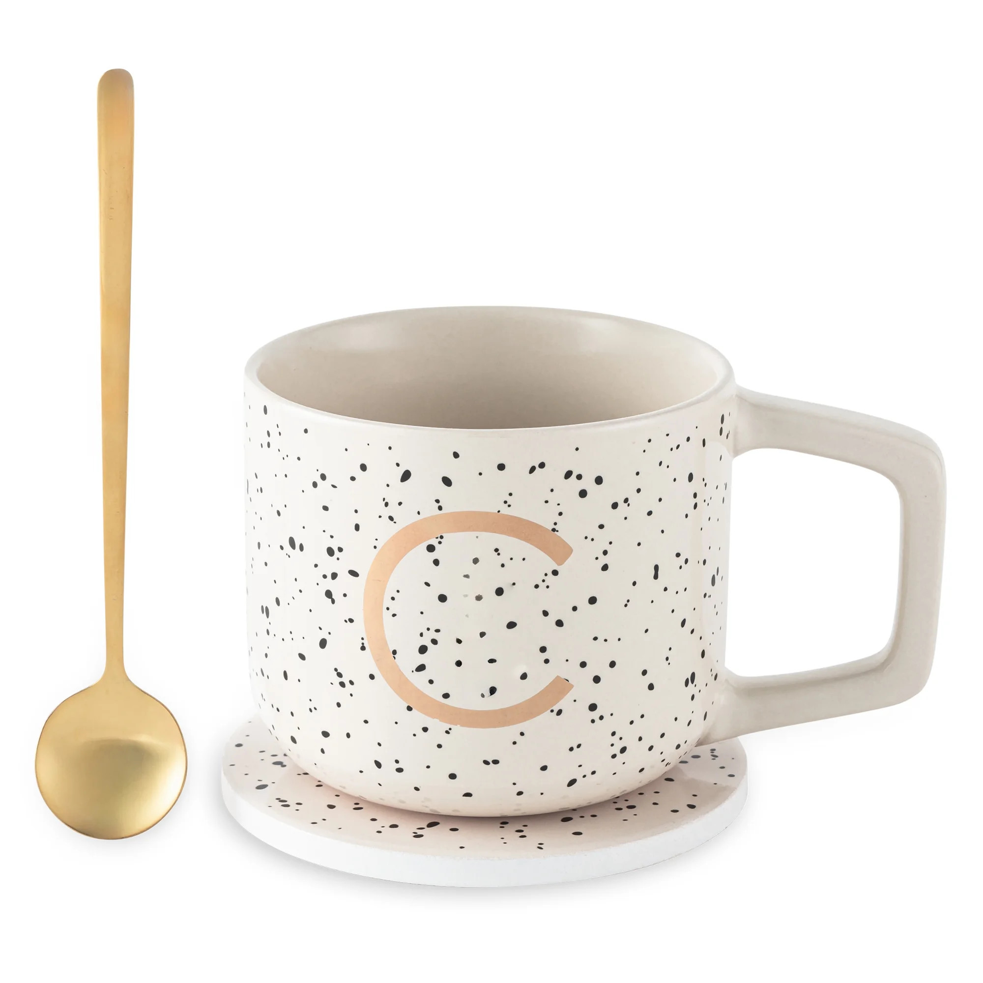 Thyme & Table Monogram C Mug, Coaster and Stir Set - Walmart.com | Walmart (US)