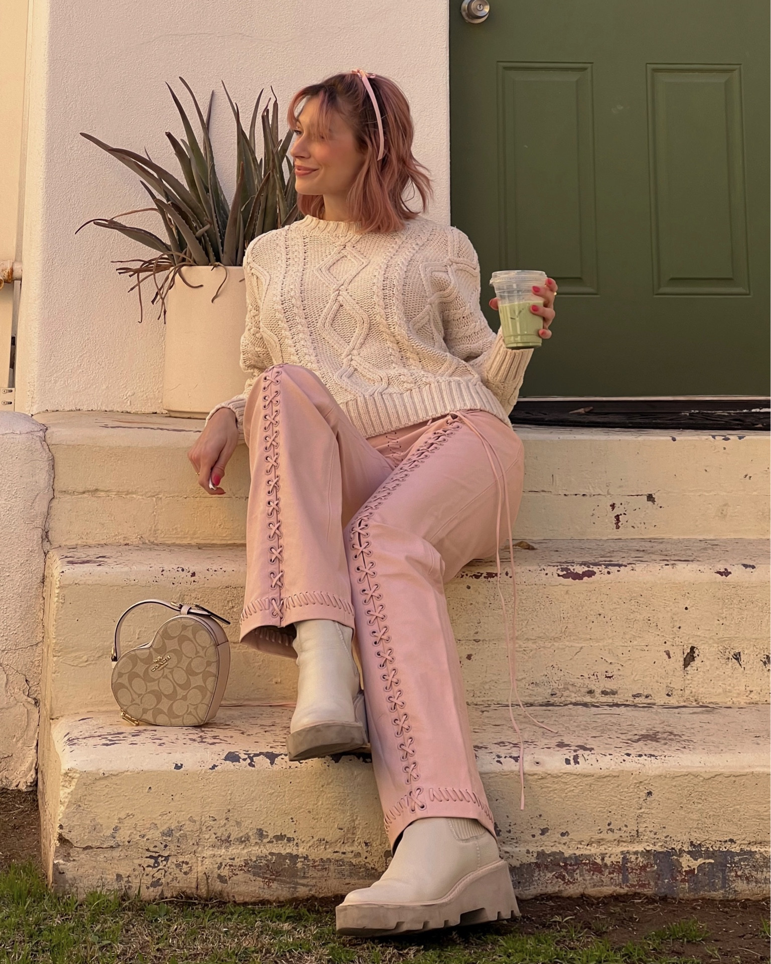 matcha moment 🎀☕️🩰

#LTKworkwear #LTKSeasonal