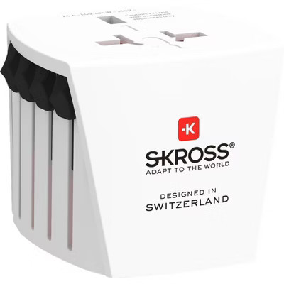 SKROSS 1.102500 Micro MUV  Universal 2-Pin Travel Adapter - Voltage and Power 100V - 250W with 250V - 625W - Shock Protection | Target
