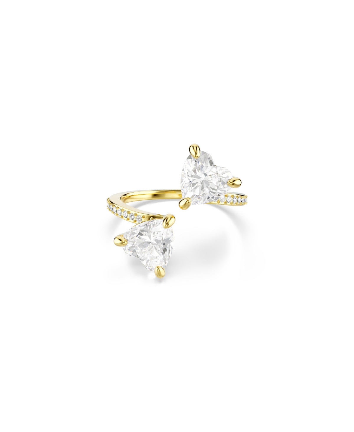 Swarovski Mesmera Attract Gold-Tone Plated Open Ring - Gold | Macy's
