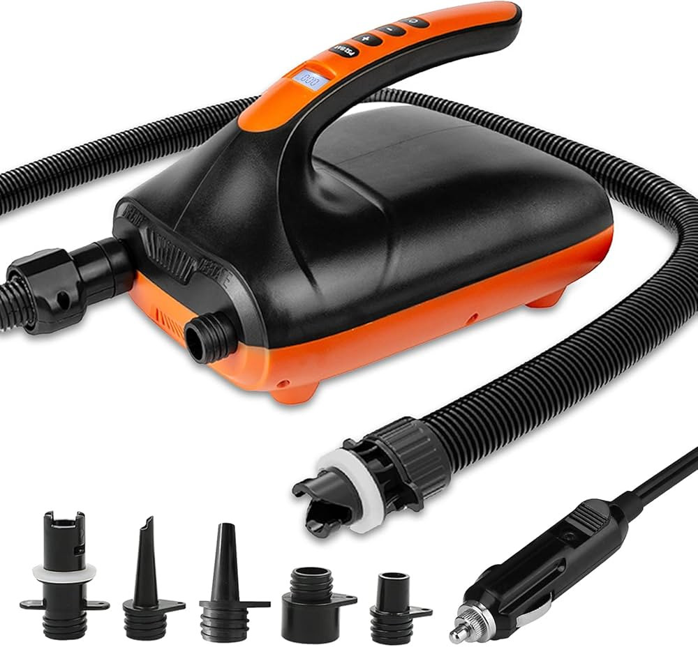 Tuomico Max 20 PSI SUP Electric Air Pump with Dual Stage Inflation & Deflation, LCD Digital Elect... | Amazon (CA)