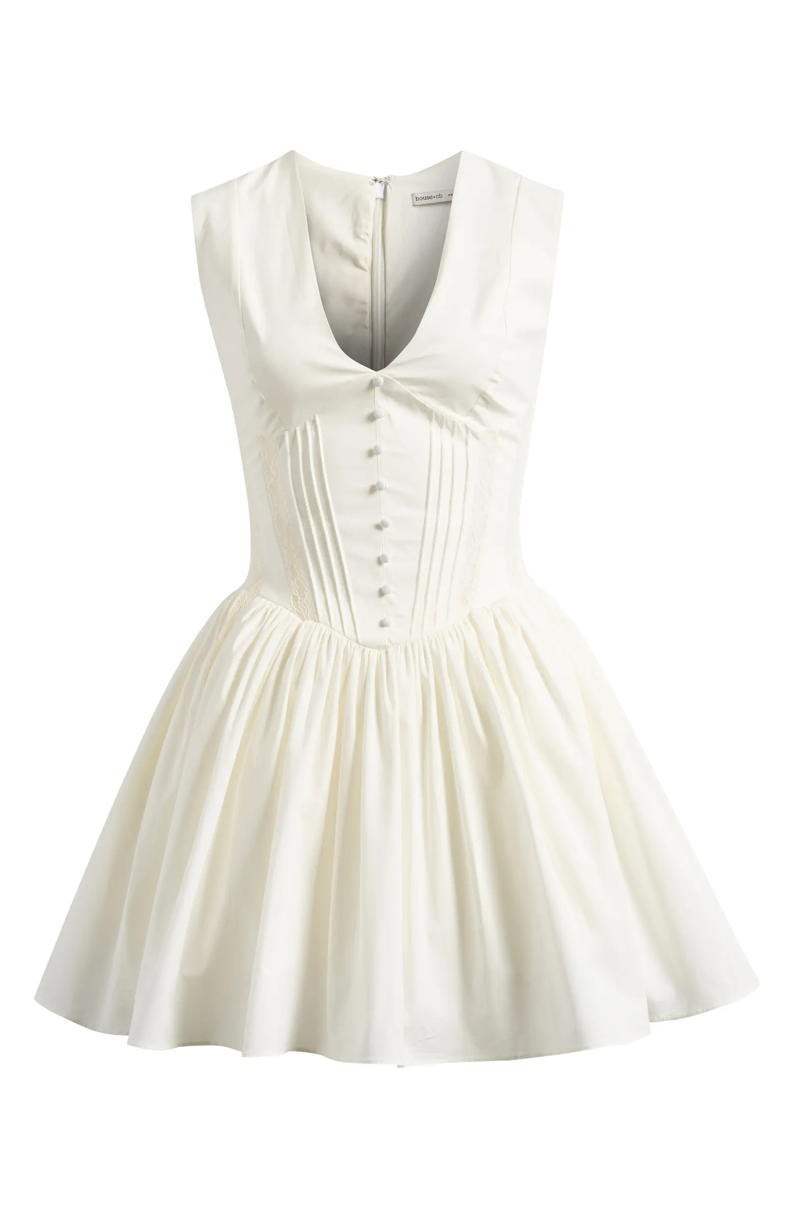 Carmel Stretch Cotton Fit & Flare Minidress | Nordstrom