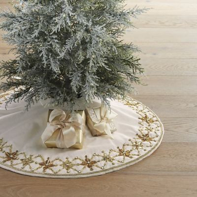 Gleam and Glisten Mini Tree Skirt | Frontgate | Frontgate