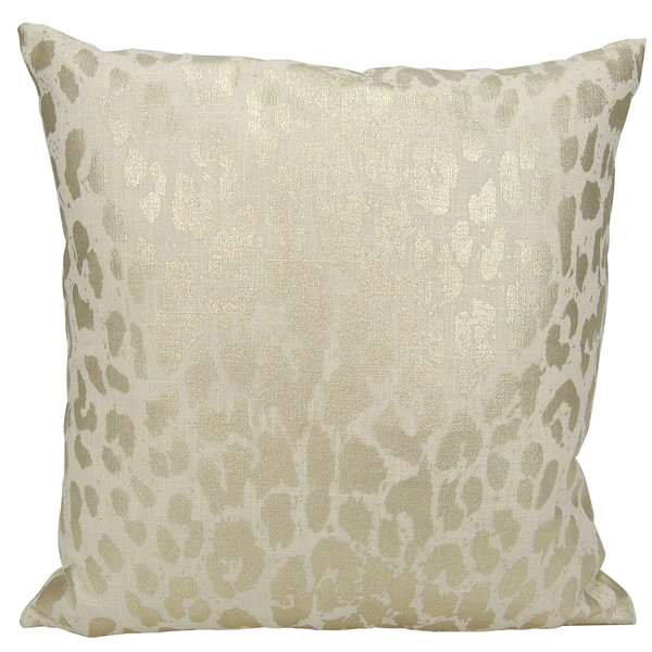 kathy ireland Metallic Leopard Gold Throw Pillowby Nourison (18-Inch X 18-Inch) | Bed Bath & Beyond