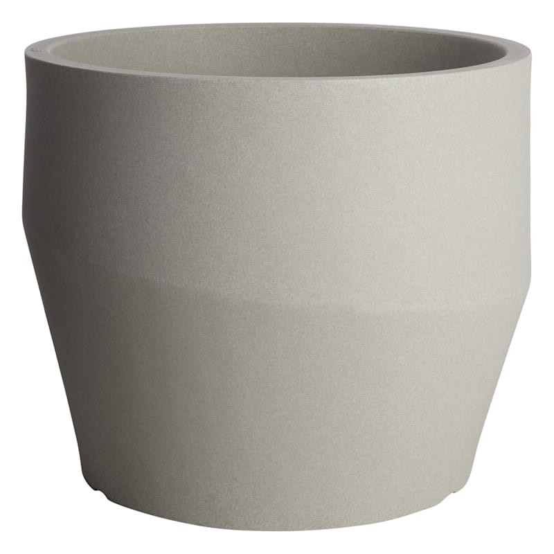 Corten Steel Grey Escalene Outdoor Planter, 18.1" | At Home
