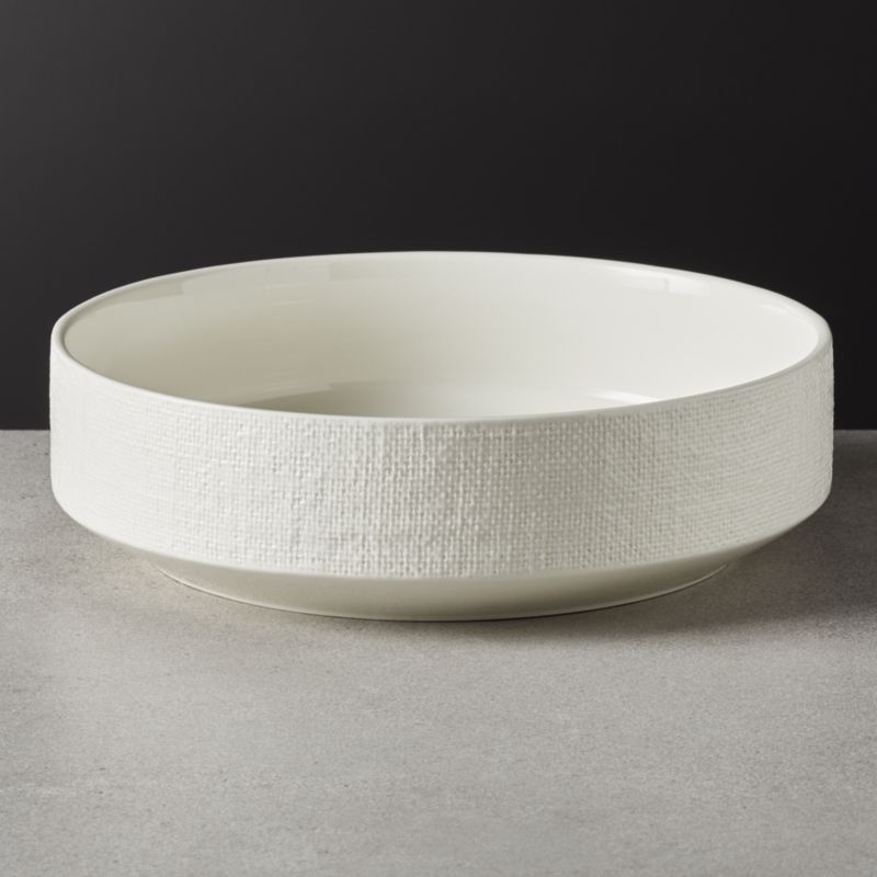 Millye Ivory Serving Bowl + Reviews | CB2 | CB2