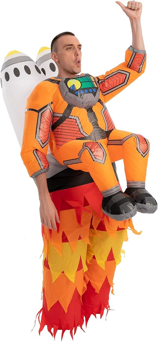 Spooktacular Creations Inflatable Halloween Costume Jet Pack Astronaut Inflatable Costume with Ro... | Amazon (US)