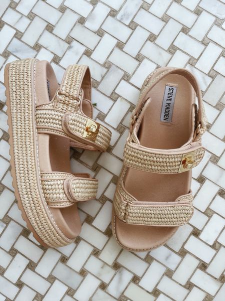 Raffia platform sandals - best seller this week