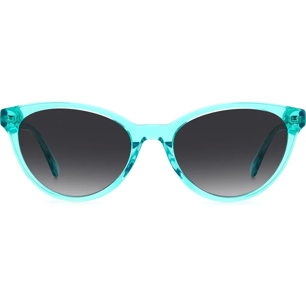 Kate Spade New York adeline 55mm gradient cat eye sunglasses in Teal/Dark Grey Sf at Nordstrom Rack | Nordstrom Rack