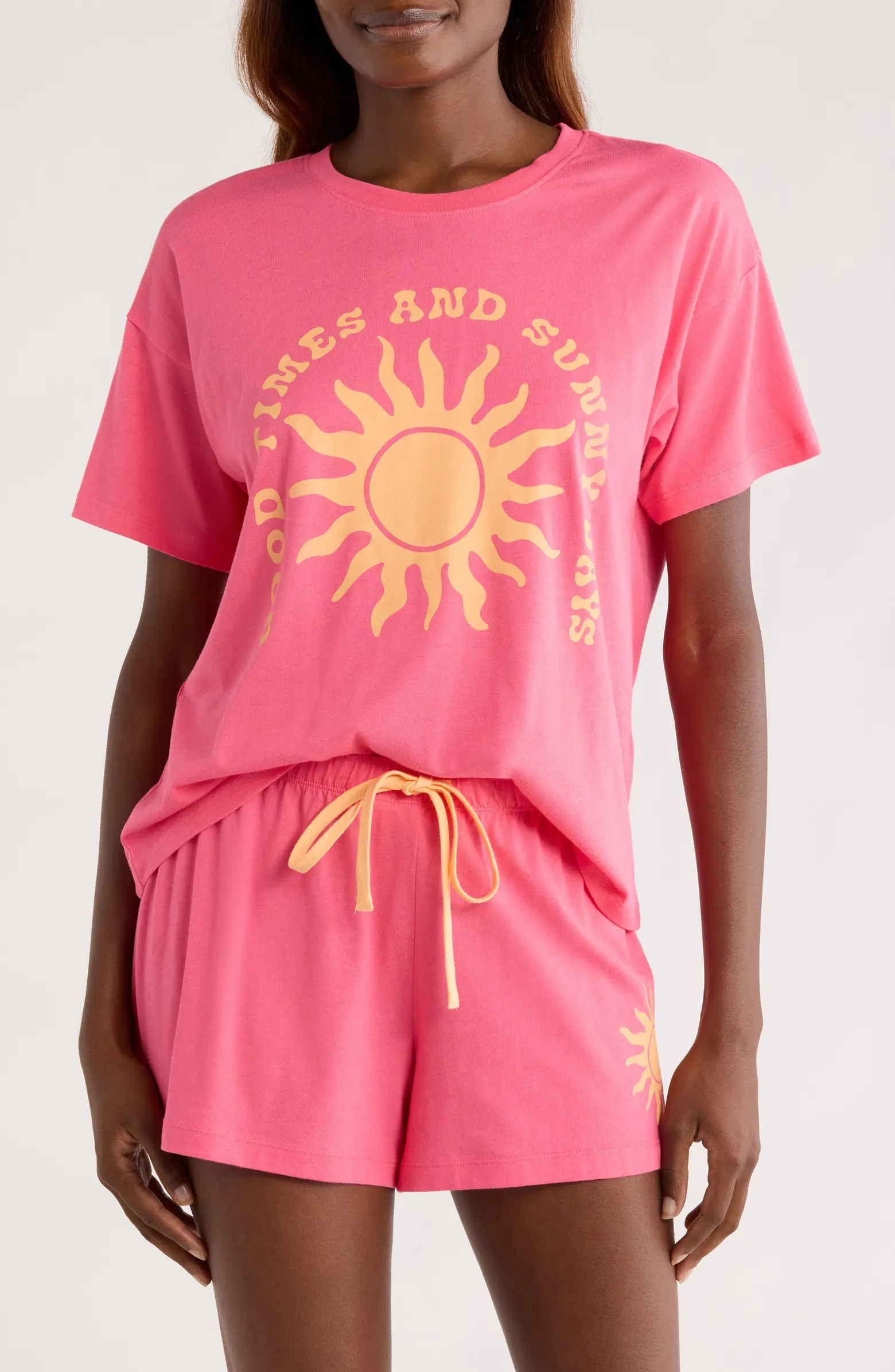 PJ Salvage Soft & Shortee Jersey Short Pajamas | Nordstrom | Nordstrom