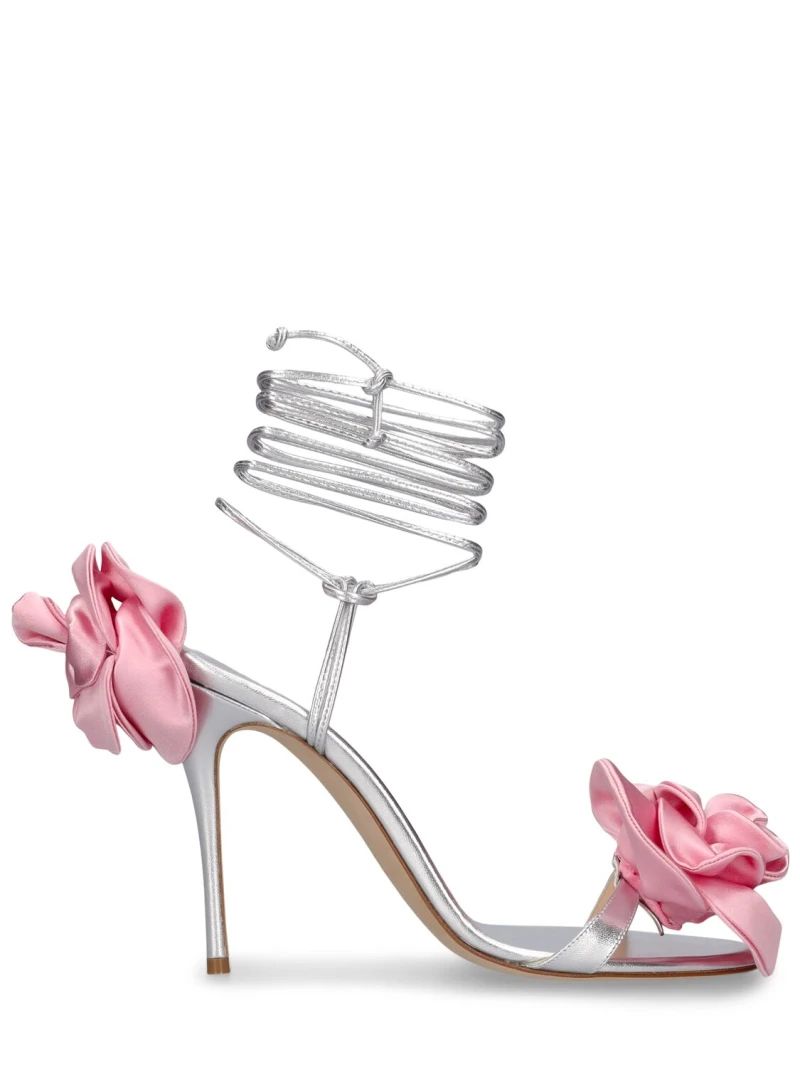 105mm flower satin sandals - Magda Butrym - Women | Luisaviaroma | Luisaviaroma