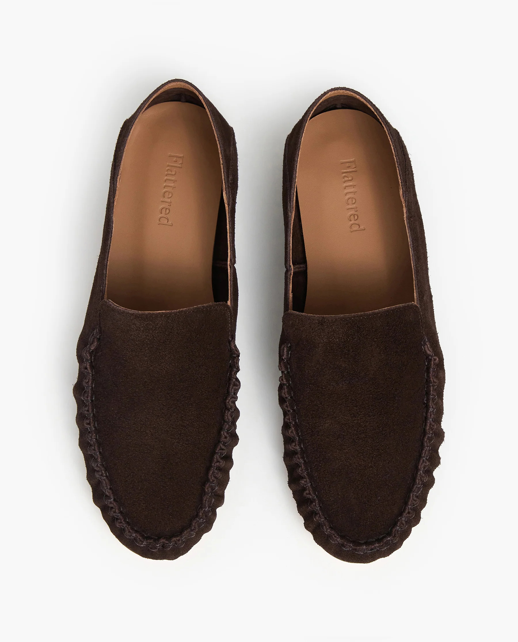 Bon Bon Suede Chocolate Loafer | Flattered
