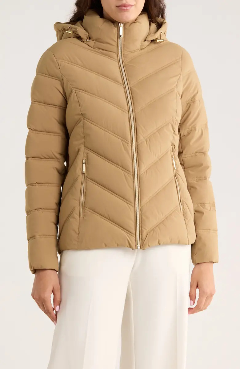 Water Resistant Chevron Quilted Jacket | Nordstrom Rack