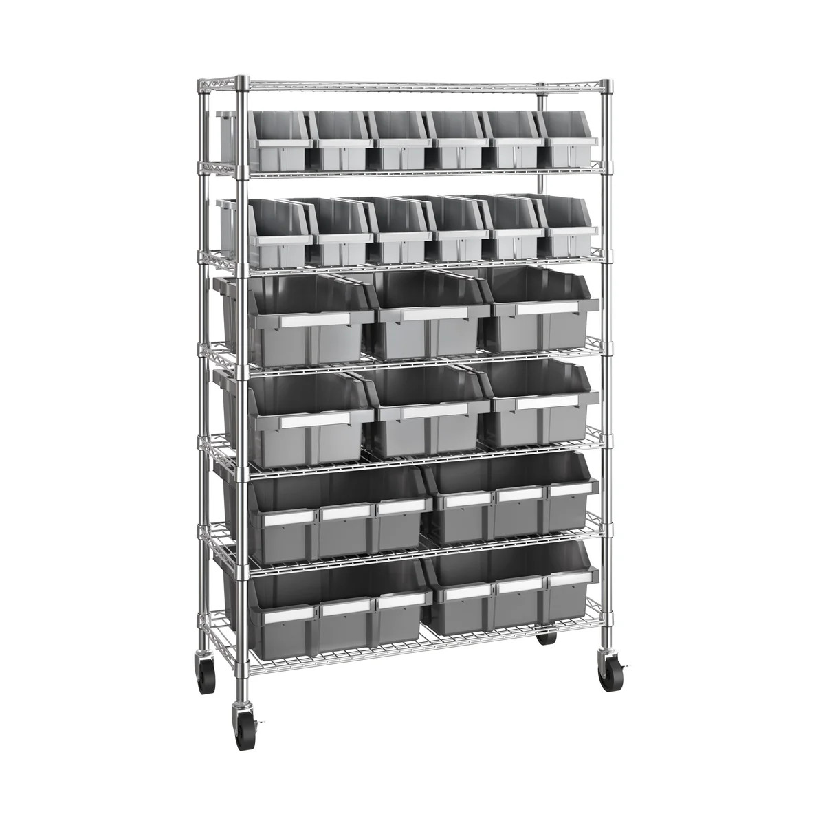 7-Tier NSF-Certified 22-Bin Rack | Seville Classics