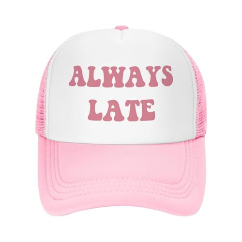 Funny Trucker Hats, Pink Trucker Hats for Women Mesh Snap Back Baseball Cap Cool Lightweight Breathable Cute Hat | Amazon (US)