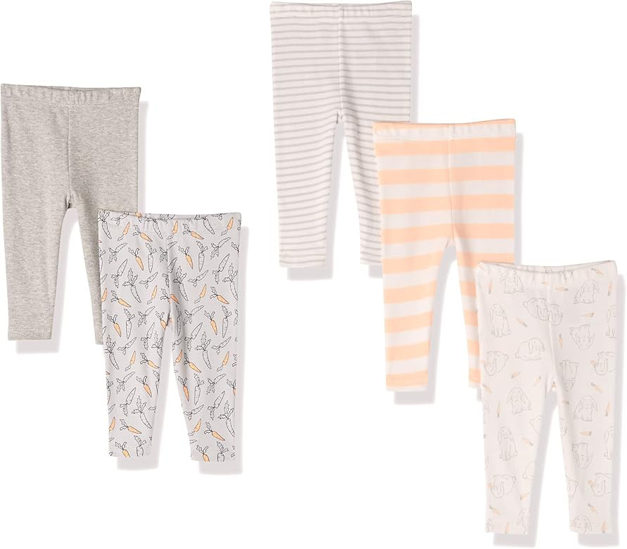 Amazon Essentials Unisex Babies, Toddlers and Kids' Leggings, Pack of 5 | Amazon (US)