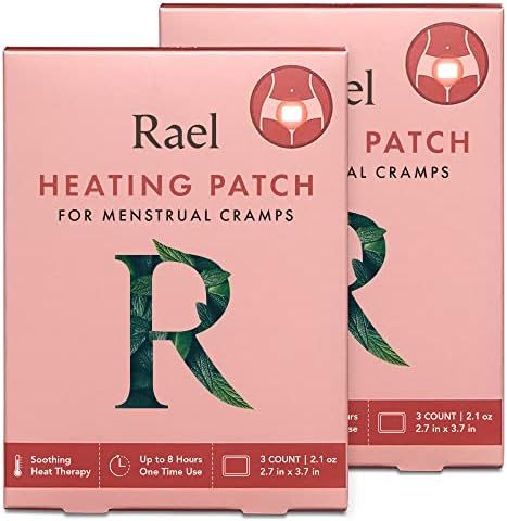 Rael Natural Herbal Heating Patches - Cramp Care, Heat Therapy, Ultra-Thin Design, On The Go Size... | Amazon (US)