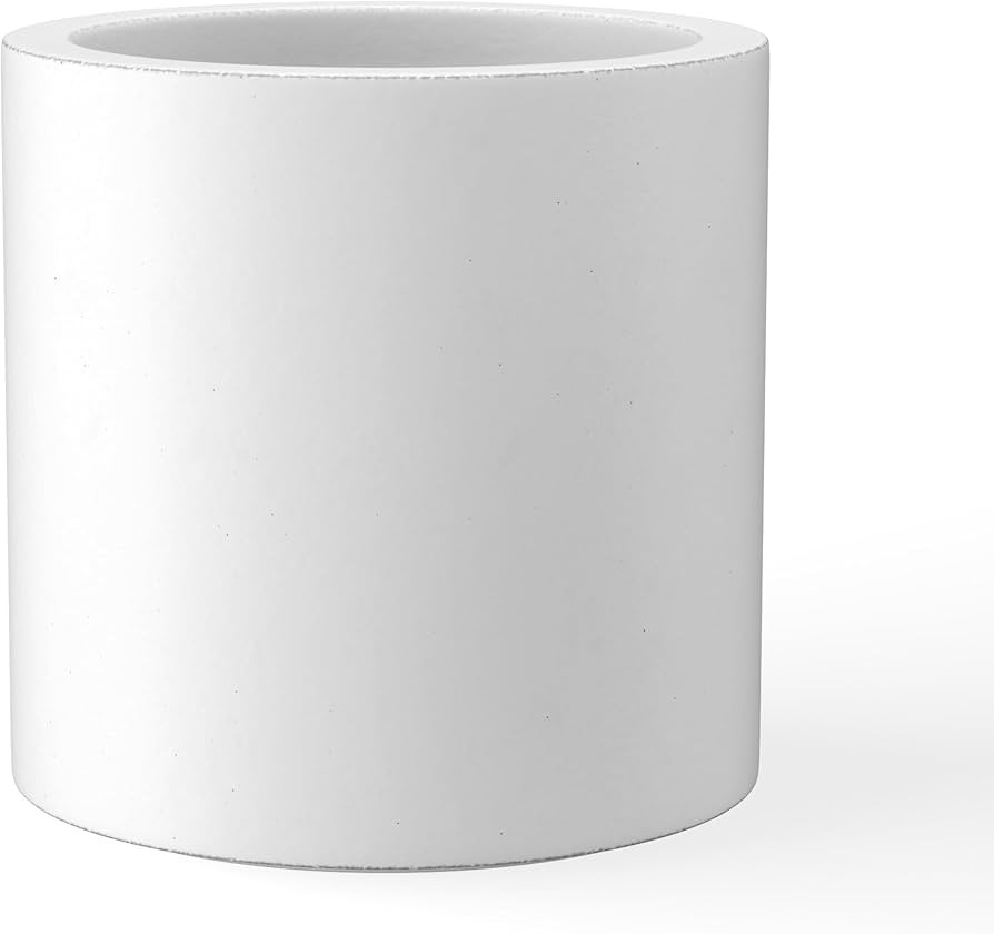 Kante 9.8" Dia Round Concrete Planter, Modern Style Large Cylindrical Plant Pot with Drainage Hol... | Amazon (US)