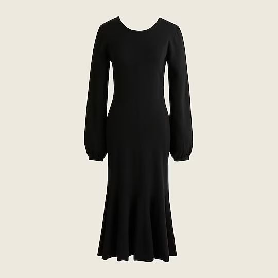 Twist-back merino wool sweater-dress | J.Crew US