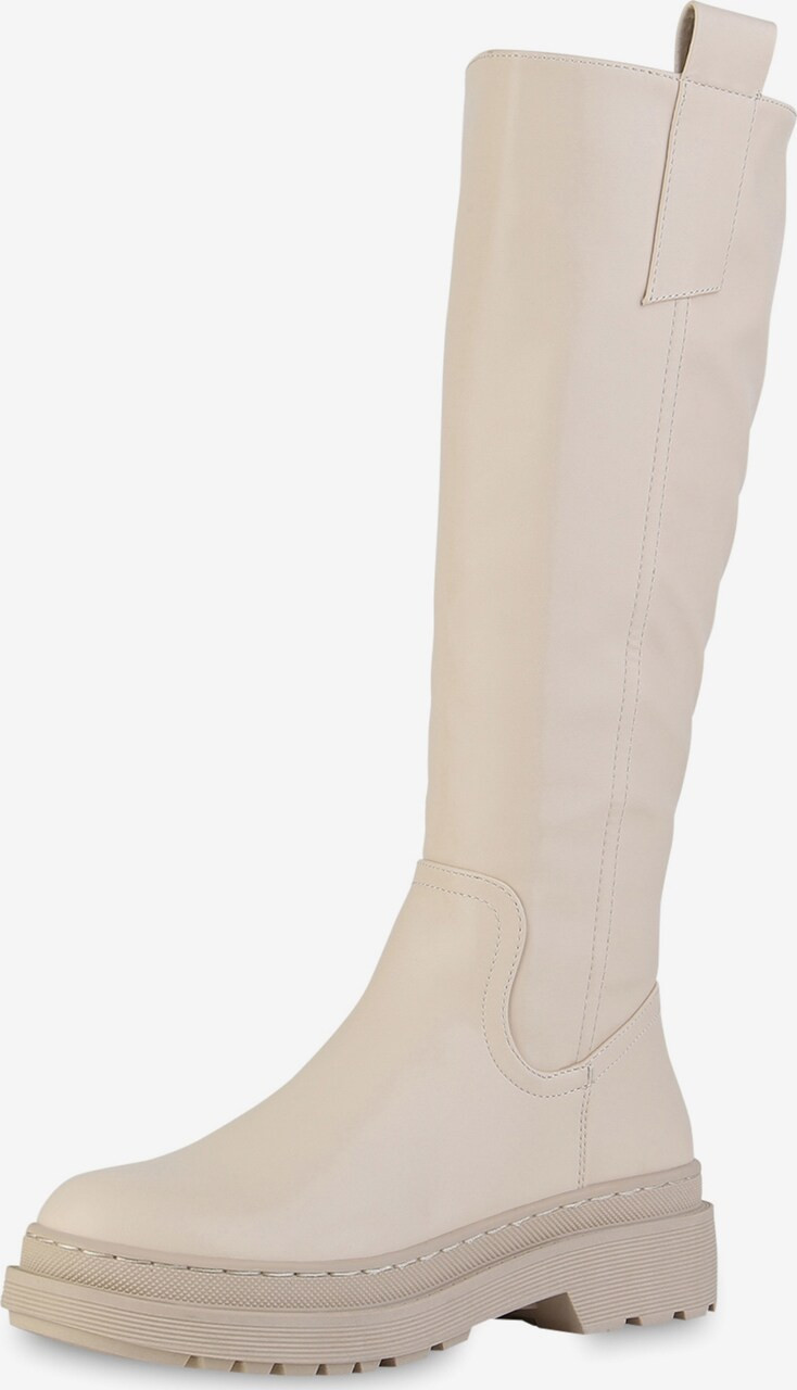 Van Hill Stiefel 'Adelaide' in Creme | ABOUT YOU | ABOUT YOU (DE)