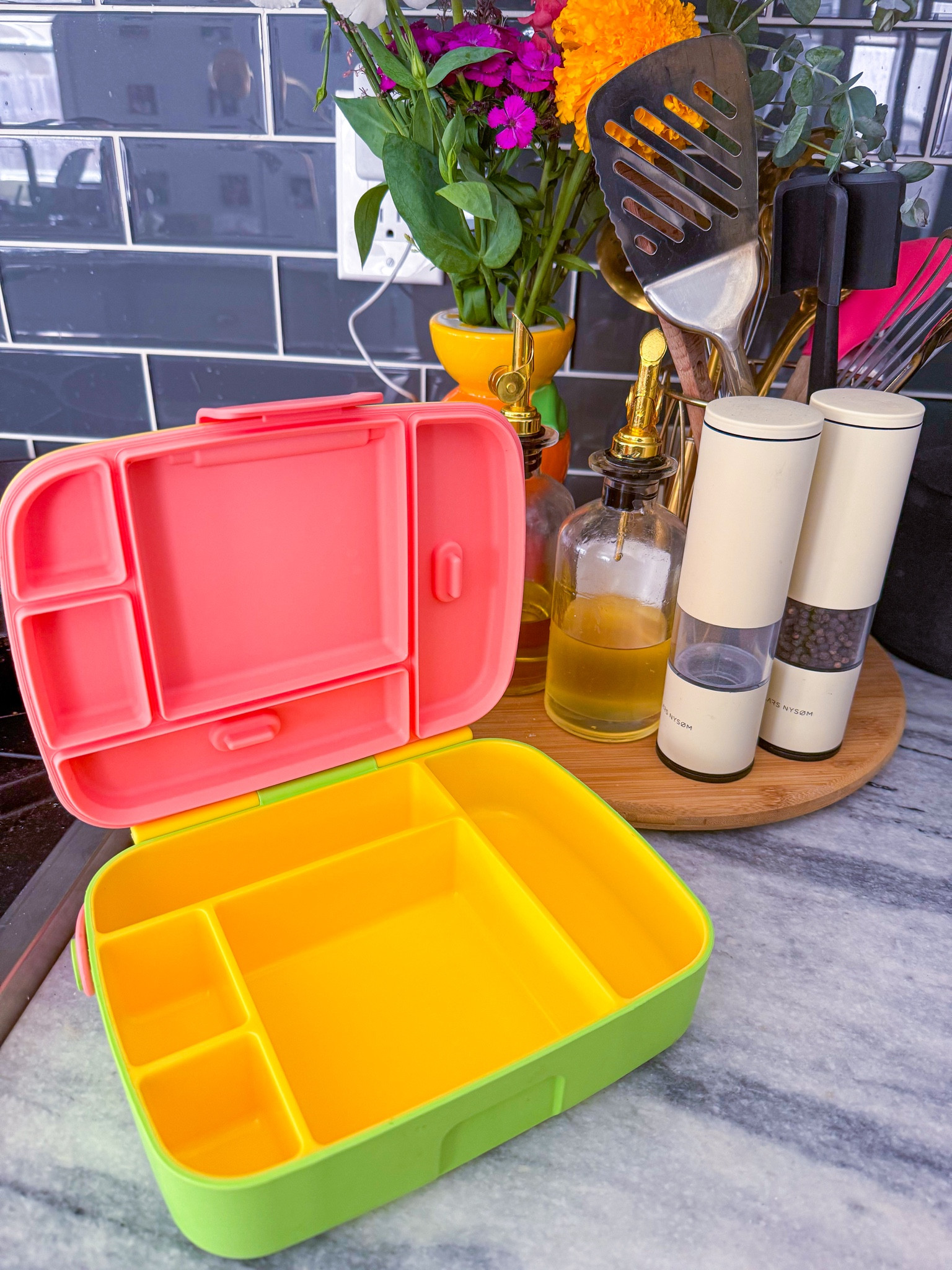 LUNCH BOX: this comes with silverware and a blue/green combo! Grows with them well! I add a custom name tag to ours too and linking below 

#LTKKids #LTKFamily