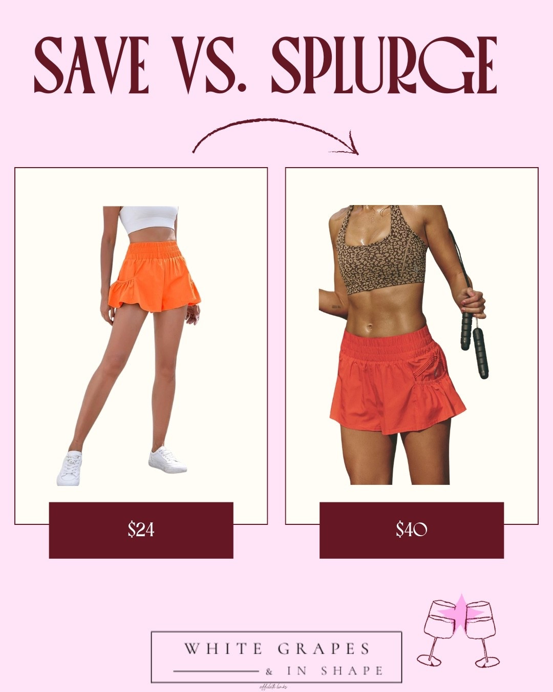 Save VS Splurge workout outfit 🙌🏻🙌🏻
Casual running shorts, free people dupe

#LTKStyleTip #LTKActive #LTKFindsUnder50