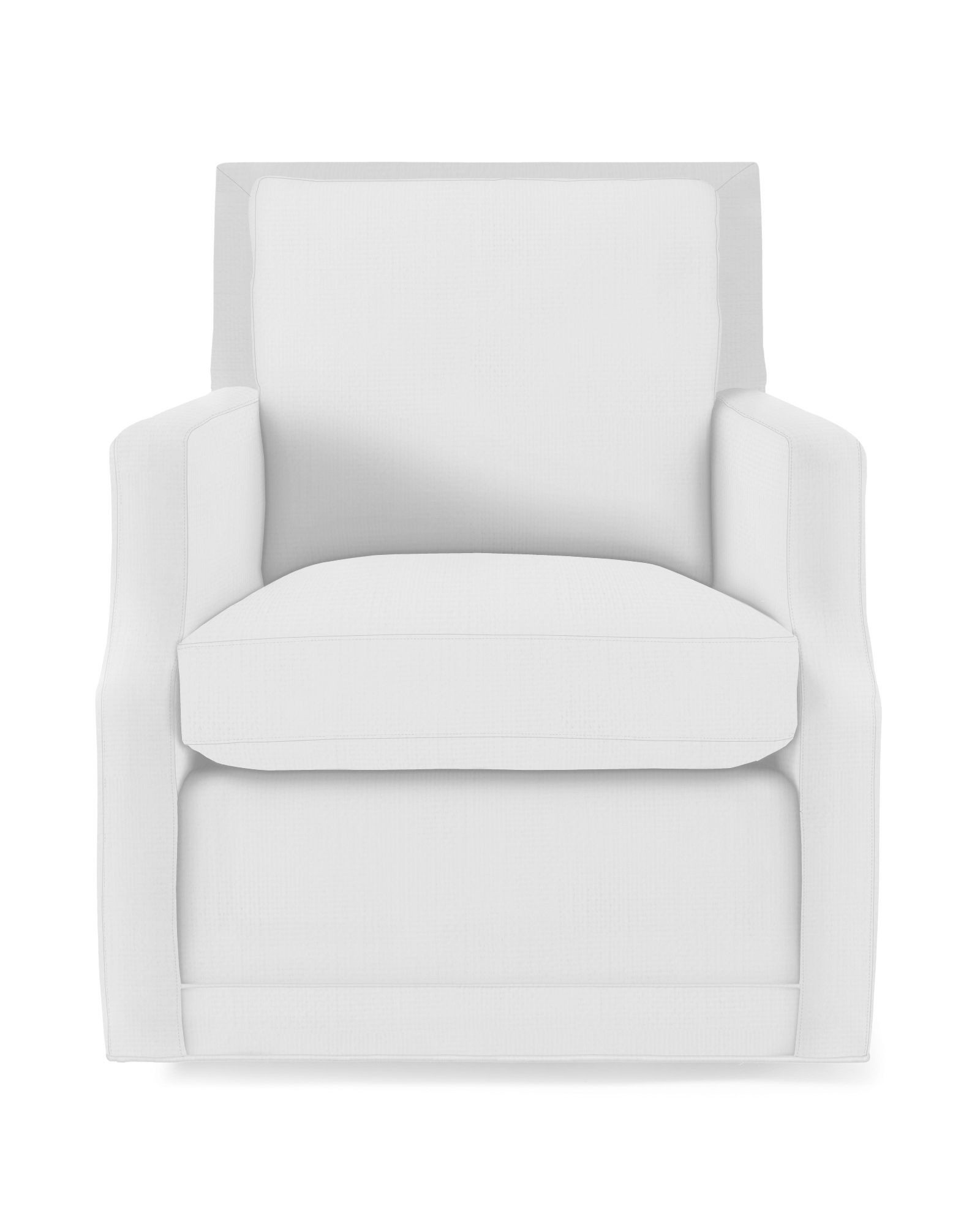 Grady Notch Arm Swivel Chair | Serena and Lily