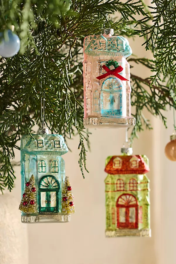 Festive House Ornaments, Set of 3 | Terrain