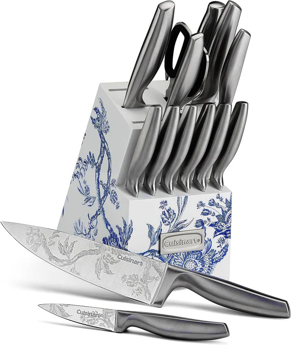 Caskata X Cuisinart Limited Edition Arcadia 15 pc. German Stainless Steel Cutlery Block | Caskata