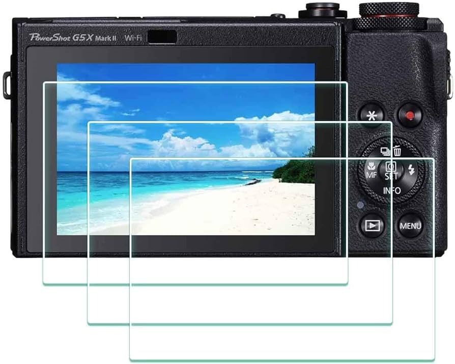 G7 X Mark II Screen Protector for Canon G9X Mark II / G9 X / G7X Mark II / G7 X / G5X II /G5 X Ca... | Amazon (US)