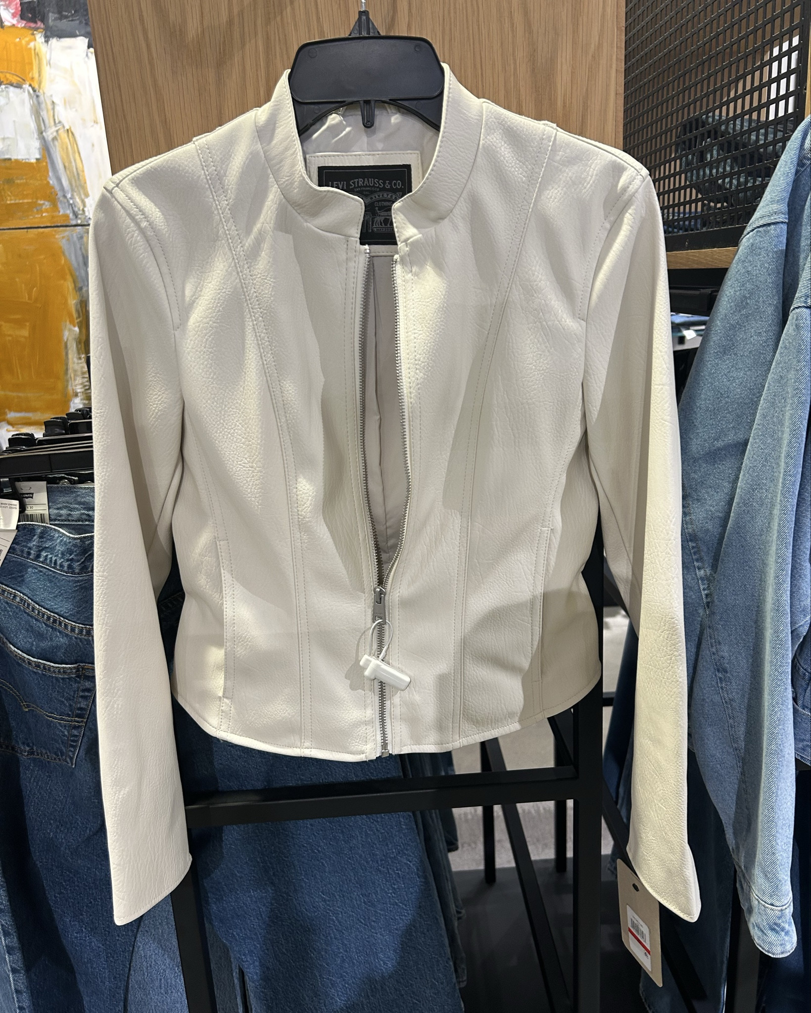 Wait. Levi’s made a super cool, embossed vegan leather jacket that would look baller with a skirt, pants or jeans? That could be dressed up and down? Yes, yes they did! 

What a great foundation piece for your wardrobe and I have SO many ideas for styling! 

#LTKStyleTip #LTKOver40 #LTKGiftGuide