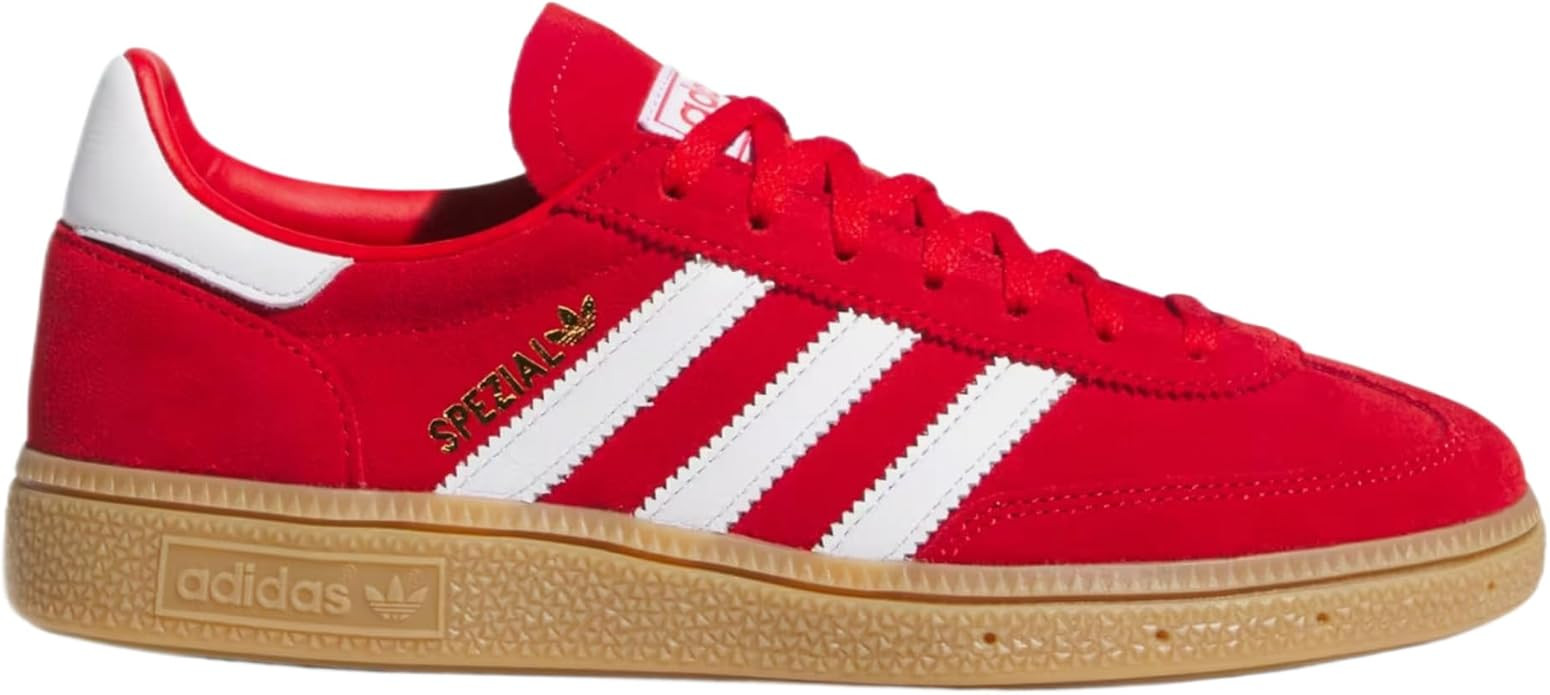 adidas Handball Spezial Womens Lifestyle Shoes (Better Scarlet/White/Gold Metallic) | Amazon (US)