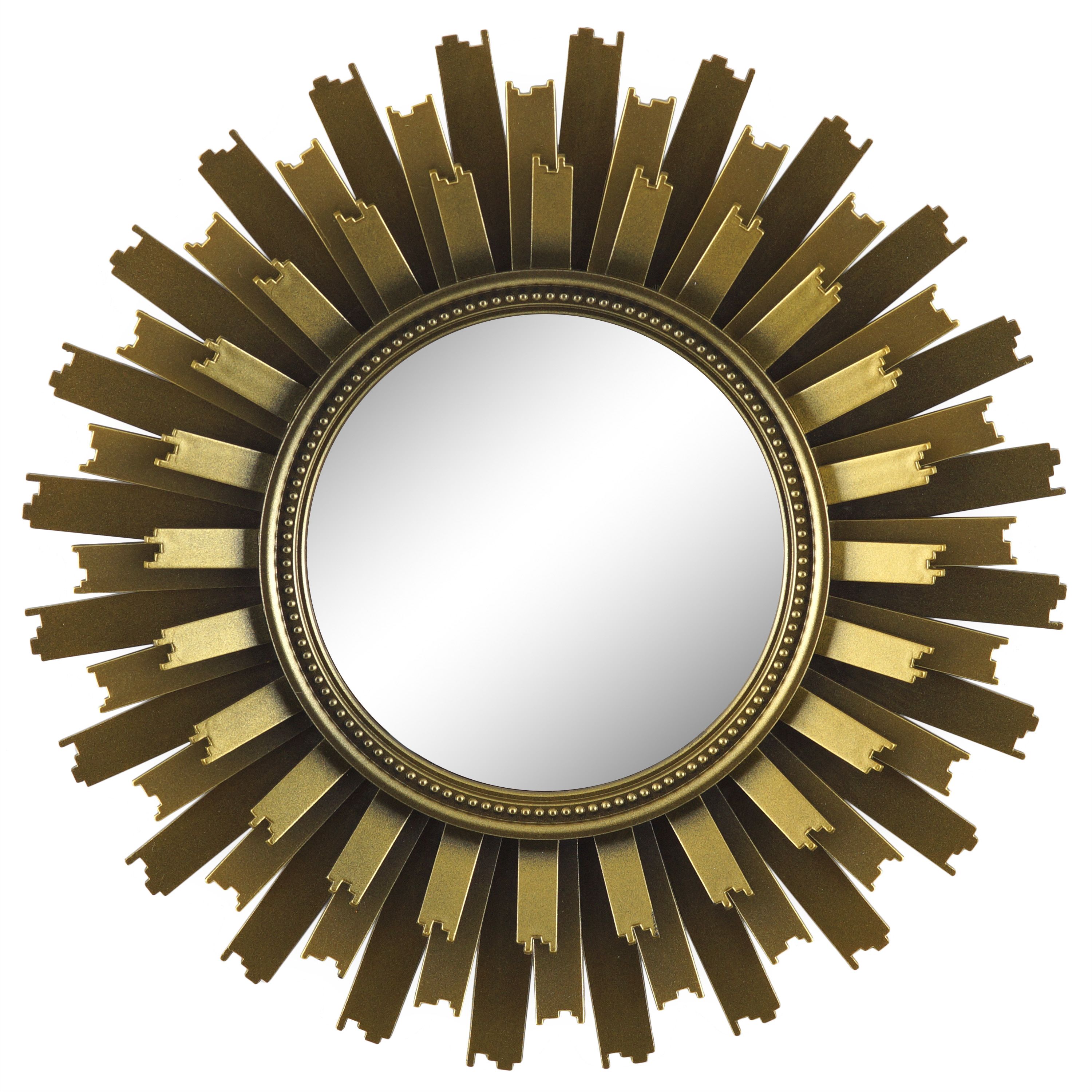 Better Homes & Gardens Better Homes & Gardens 3-Piece Round Sunburst Mirror Set in Gold Finish (4... | Walmart (US)
