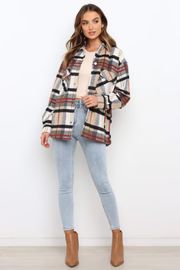 Hulda Jacket - Tan Check | Petal & Pup (US)