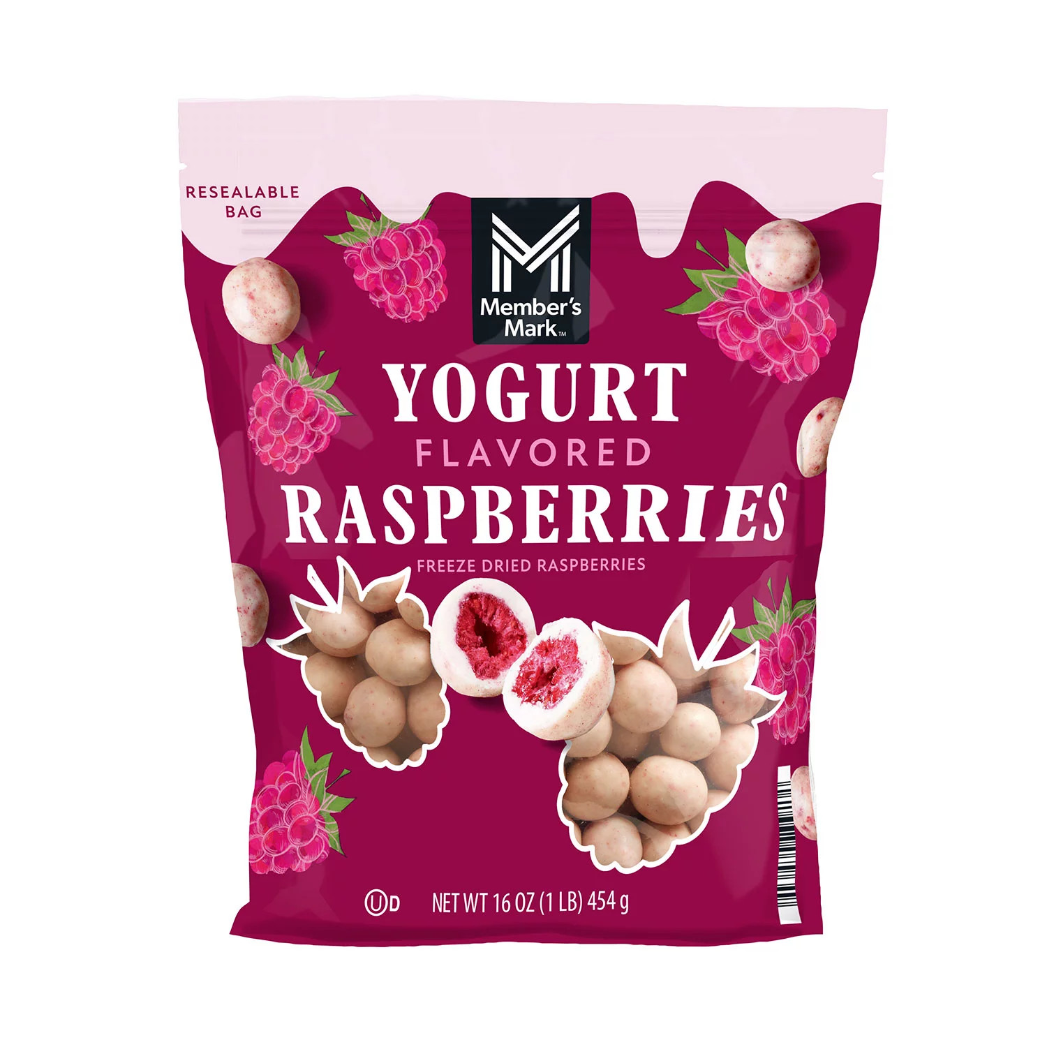 Member's Mark Yogurt Covered Raspberries, 16 oz. | Sam's Club