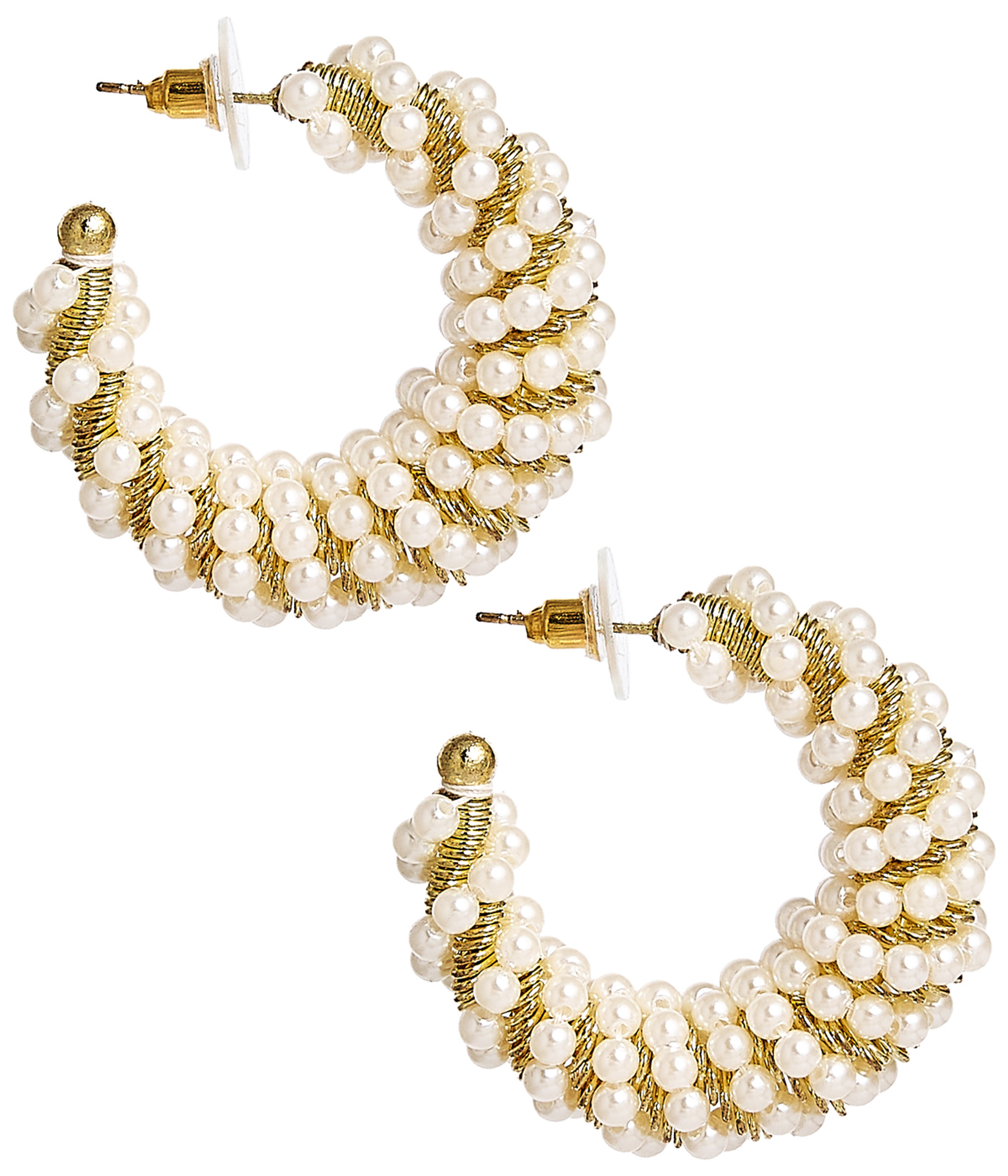 Marty  - Pearl Hoop Earring | Lisi Lerch Inc