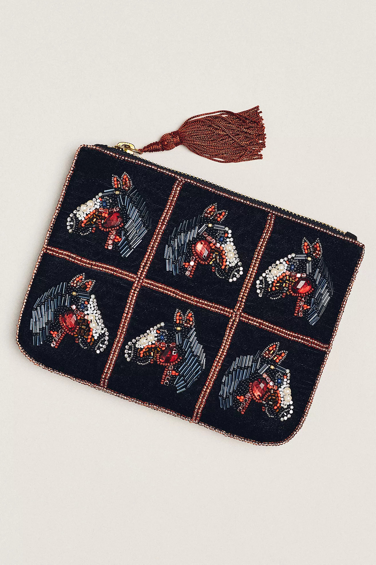 The Fiona Medium Beaded Pouch | Anthropologie (US)