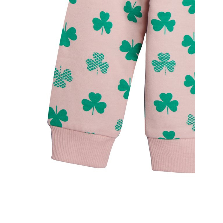 Wonder Nation Toddler Girls St Patricks Day Crewneck Sweatshirt with Long Sleeves, Sizes 2T-5T | Walmart (US)