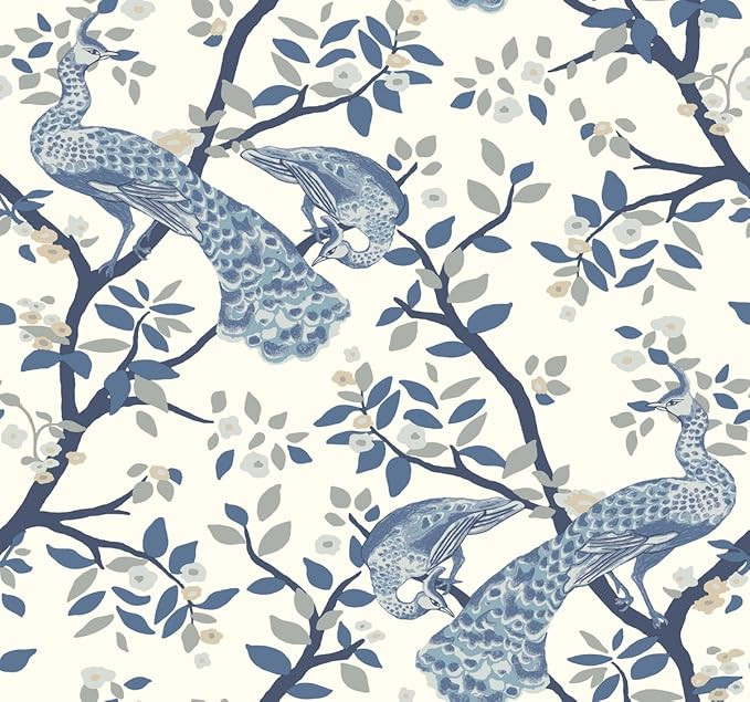 Dwell Studio Plume Wallpaper Blue | Amazon (US)