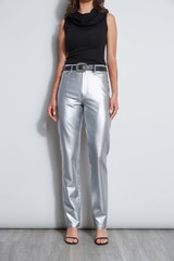 Metallic Stretch Twill Jeans | Elie Tahari