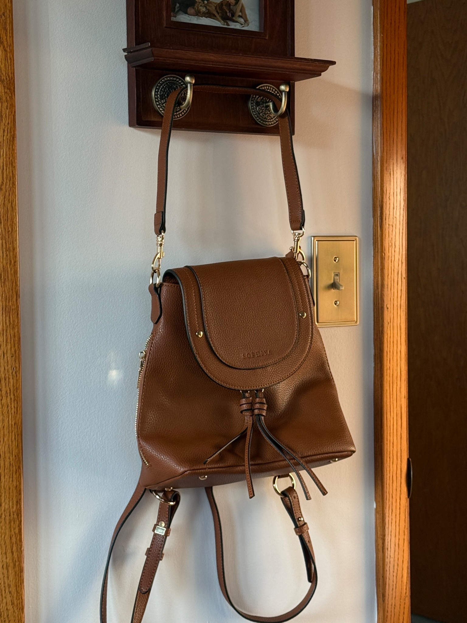 Vegan leather backpack/purse 🤎👜

#LTKootd #LTKgrwm