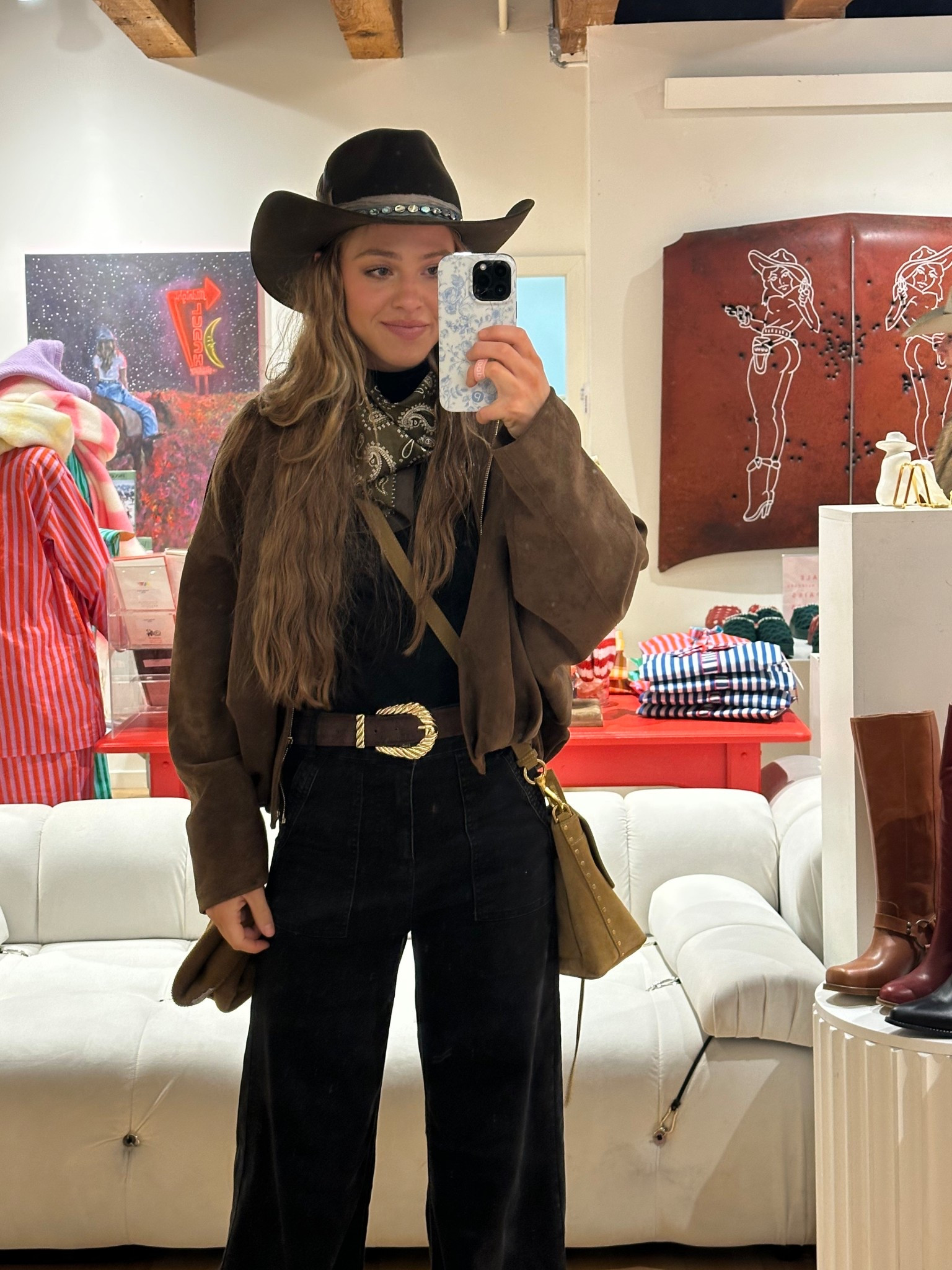 Wyoming outfit inspo - western rodeo date night dinner outfit snow— suede bomber is from Zara and I can’t link but linked similar! Obsessed with this belt- and finally got a hat at Kemo Sabe!!! ❤️‍🔥

#LTKootd #LTKgrwm #LTKTravel