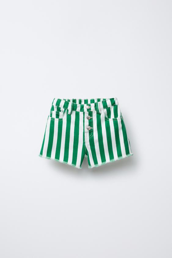 STRIPED DENIM SHORTS CASA LAWA © X ZARA KIDS | Zara US