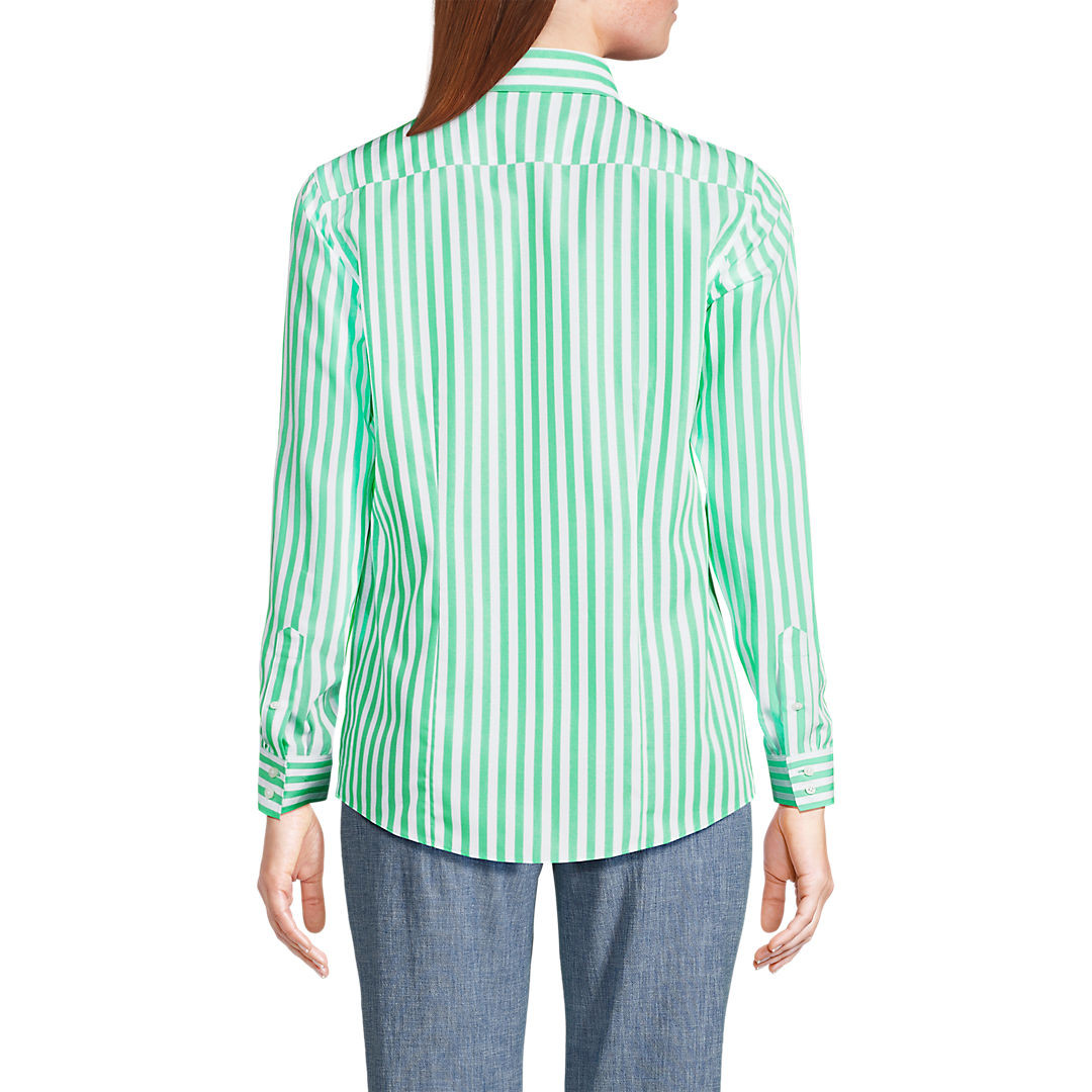 Women's Wrinkle Free No Iron Button Front Shirt | Lands' End (US)