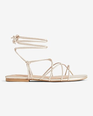 Lace-Up Strappy Sandals | Express