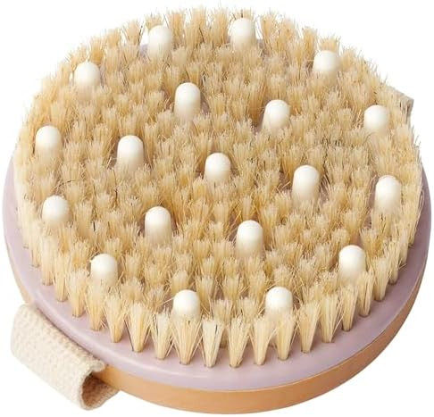 MainBasics Dry Brushing Body Brush for Lymphatic Drainage, Dry Skin, Cellulite, Blood Circulation... | Amazon (US)