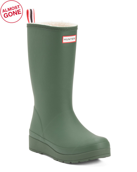 Play Insulated Faux Shearling Tall Rain Boots | TJ Maxx